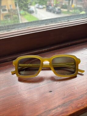 Yellow Square Frame Crap Eyewear The Heavy Tropix 48022